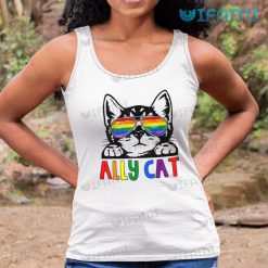 LGBT Shirt Cute Ally Cat Sunglasses LGBT Tank Top