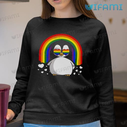 LGBT Shirt Cute Penguin Rainbow Flag LGBT Gift