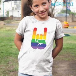 LGBT Shirt Devil Horns Hand LGBT Kid Shirt