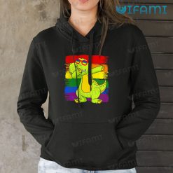 LGBT Shirt Dinosaur Dabbing Rainbow Flag LGBT Gift