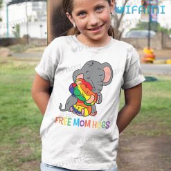 LGBT Shirt Elephant Free Mom Hugs LGBT Kid Shirt