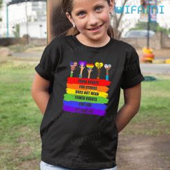 LGBT Shirt Equal Rights For Others Does Not Mean Fewer Rights For You LGBT Kid Shirt