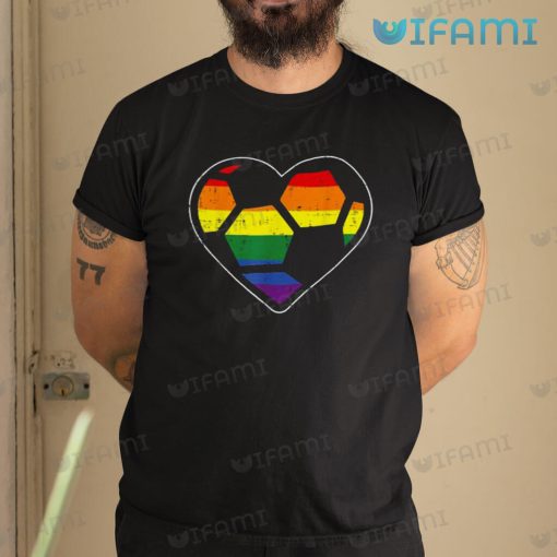 LGBT Shirt Football Heart Sport Rainbow LGBT Gift