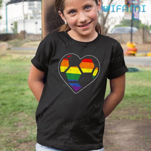 LGBT Shirt Football Heart Sport Rainbow LGBT Gift