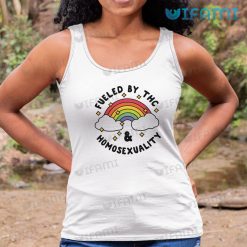 LGBT Shirt Fueled By THC Homosexuality Rainbow LGBT Tank Top