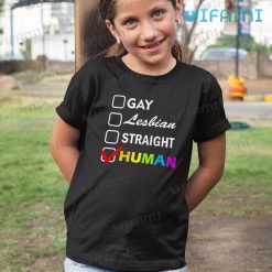 LGBT Shirt Gay Lesbian Straight Human LGBT Kid Shirt