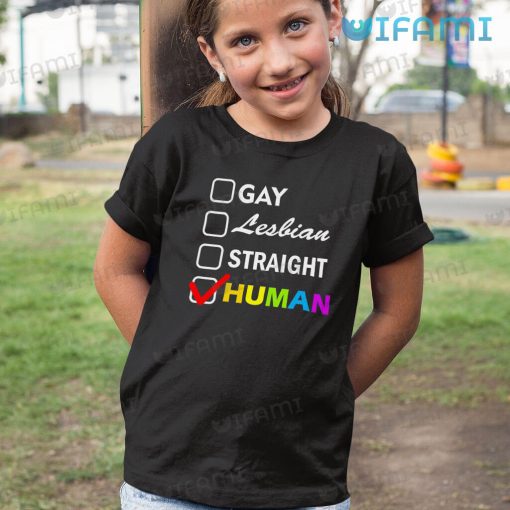 LGBT Shirt Gay Lesbian Straight Human LGBT Gift