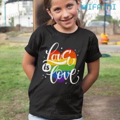 LGBT Shirt Heart Love Is Love LGBT Kid Shirt