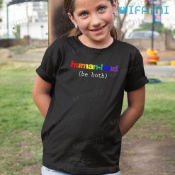 LGBT Shirt Human Kind Be Both LGBT Kid Shirt