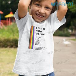 LGBT Shirt I Am A Safe Person LGBT Kid Shirt