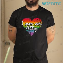 LGBT Shirt I Am An Ally Heart LGBT Gift