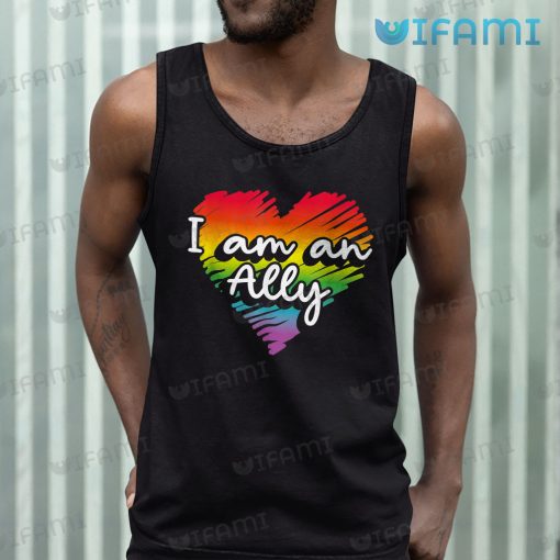 LGBT Shirt I Am An Ally Heart LGBT Gift