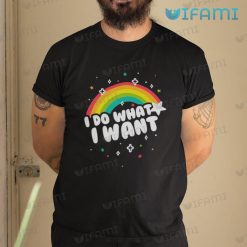 LGBT Shirt I Do What I Want Rainbow Flag LGBT Gift