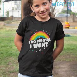 LGBT Shirt I Do What I Want Rainbow Flag LGBT Kid Shirt