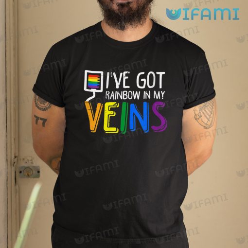 LGBT Shirt I’ve Got Rainbow In My Veins LGBT Gift