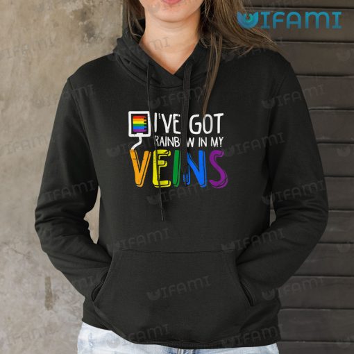 LGBT Shirt I’ve Got Rainbow In My Veins LGBT Gift