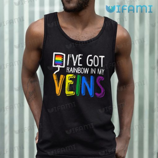 LGBT Shirt I’ve Got Rainbow In My Veins LGBT Gift