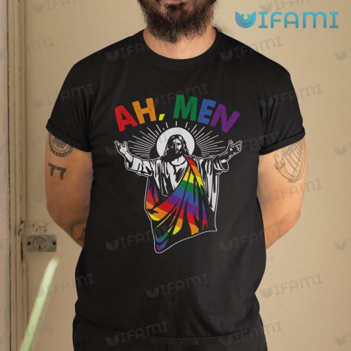 LGBT Shirt Jesus Christ Ah Men LGBT Gift