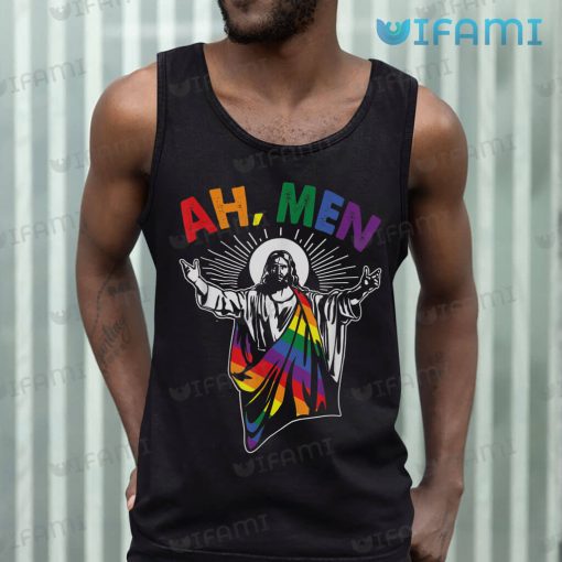 LGBT Shirt Jesus Christ Ah Men LGBT Gift