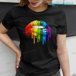 LGBT Shirt Lips Melting Pattern LGBT Gift