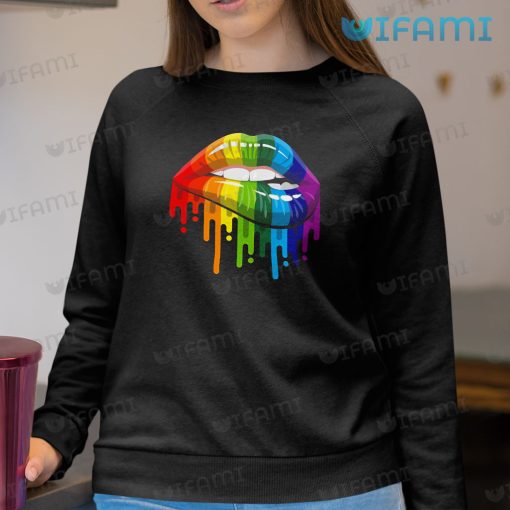 LGBT Shirt Lips Melting Pattern LGBT Gift