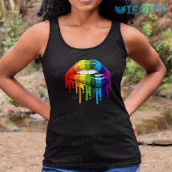 LGBT Shirt Lips Melting Pattern LGBT Tank Top