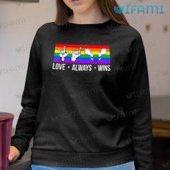 LGBT Shirt Love Always Wins ASL LGBT Sweashirt