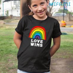 LGBT Shirt Love Wins Rainbow Flag LGBT Kid Shirt