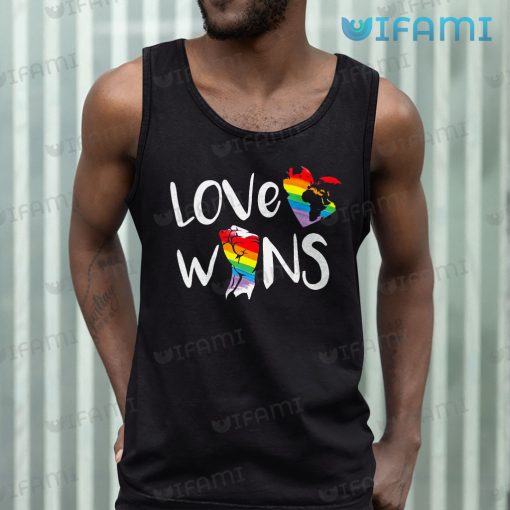 LGBT Shirt Love Wins Raised Fist Symbol LGBT Gift