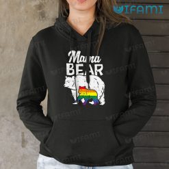 LGBT Shirt Mama Bear With Rainbow Cubs LGBT Hoodie