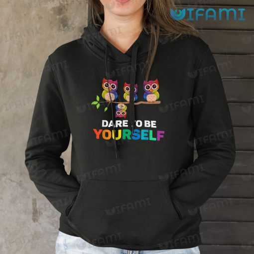 LGBT Shirt Owl Dare To Be Yourself LGBT Gift