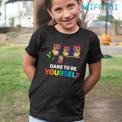 LGBT Shirt Owl Dare To Be Yourself LGBT Kid Shirt