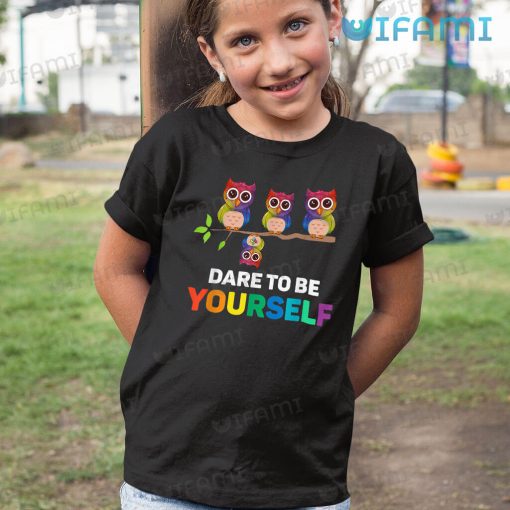 LGBT Shirt Owl Dare To Be Yourself LGBT Gift