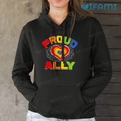 LGBT Shirt Proud Ally Rainbow Heart LGBT Gift