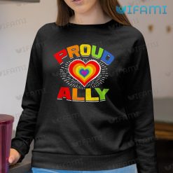 LGBT Shirt Proud Ally Rainbow Heart LGBT Sweashirt 1