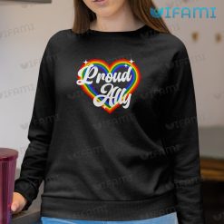 LGBT Shirt Proud Ally Rainbow Heart LGBT Sweashirt