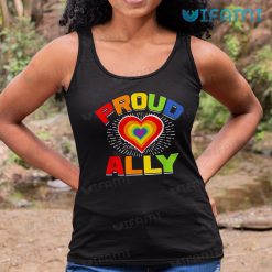 LGBT Shirt Proud Ally Rainbow Heart LGBT Tank Top 1