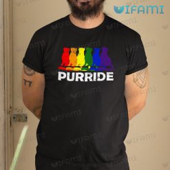 LGBT Shirt Purride Rainbow Cat LGBT Gift