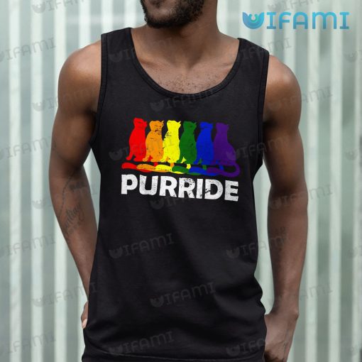 LGBT Shirt Purride Rainbow Cat LGBT Gift