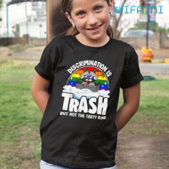 LGBT Shirt Raccoon Discrimination Is Trash LGBT Kid Shirt