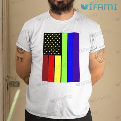 LGBT Shirt Rainbow American Flag LGBT Gift