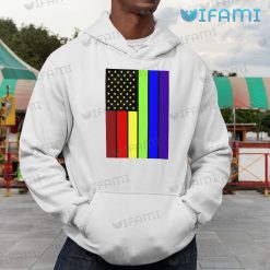 LGBT Shirt Rainbow American Flag LGBT Gift