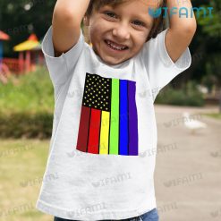 LGBT Shirt Rainbow American Flag LGBT Kid Shirt