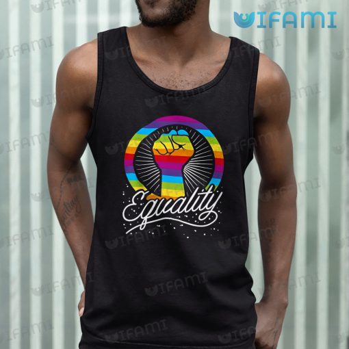 LGBT Shirt Rainbow Fist Shining Equality LGBT Gift