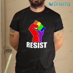 LGBT Shirt Resist Rainbow Fist Symbol LGBT Gift