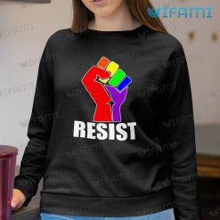 LGBT Shirt Resist Rainbow Fist Symbol LGBT Sweashirt