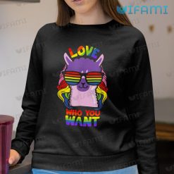 LGBT Shirt Sheep Unicorn Love Who You Want LGBT Sweashirt