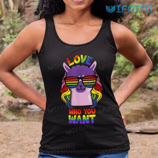 LGBT Shirt Sheep Unicorn Love Who You Want LGBT Gift