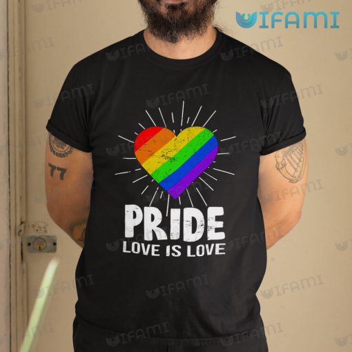 LGBT Shirt Shining Heart Love Is Love LGBT Gift