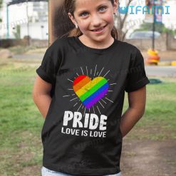 LGBT Shirt Shining Heart Love Is Love LGBT Kid Shirt